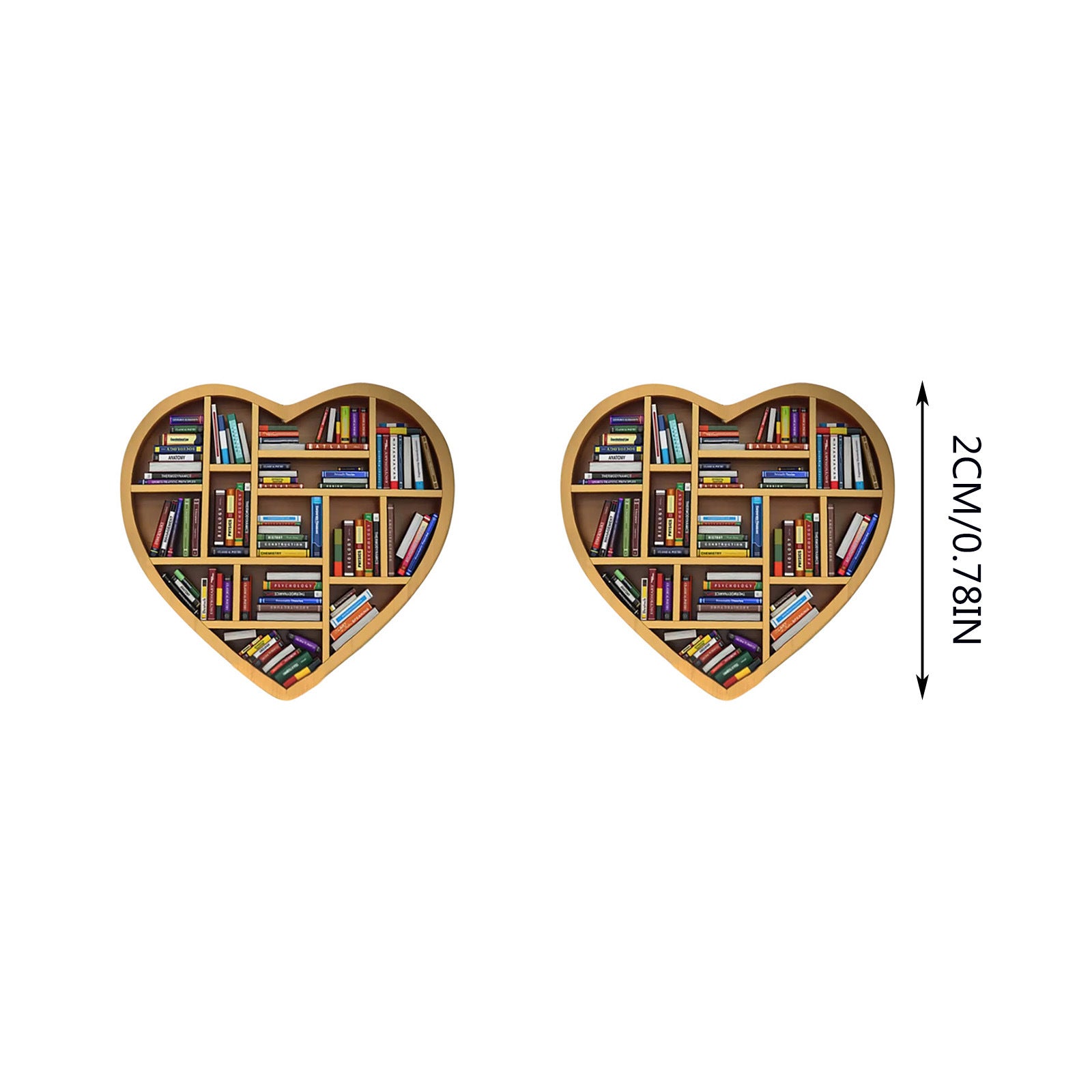 Wholesale Love Bookshelf Creative Acrylic Cartoon Earrings