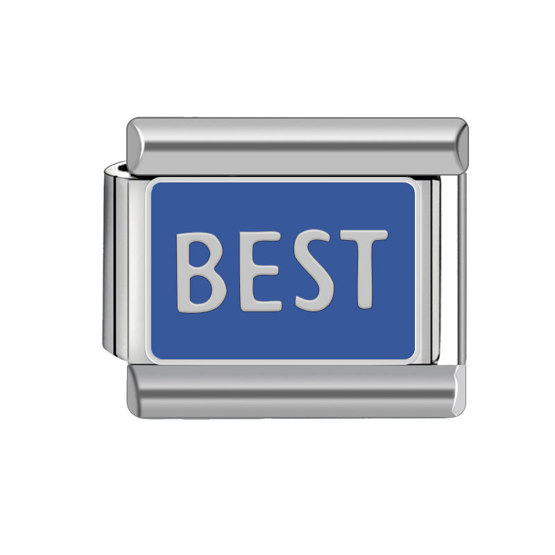 Wholesale Italian Charm Bracelet 9mm DIY Spliced Detachable Heart Pattern Combination Bracelet