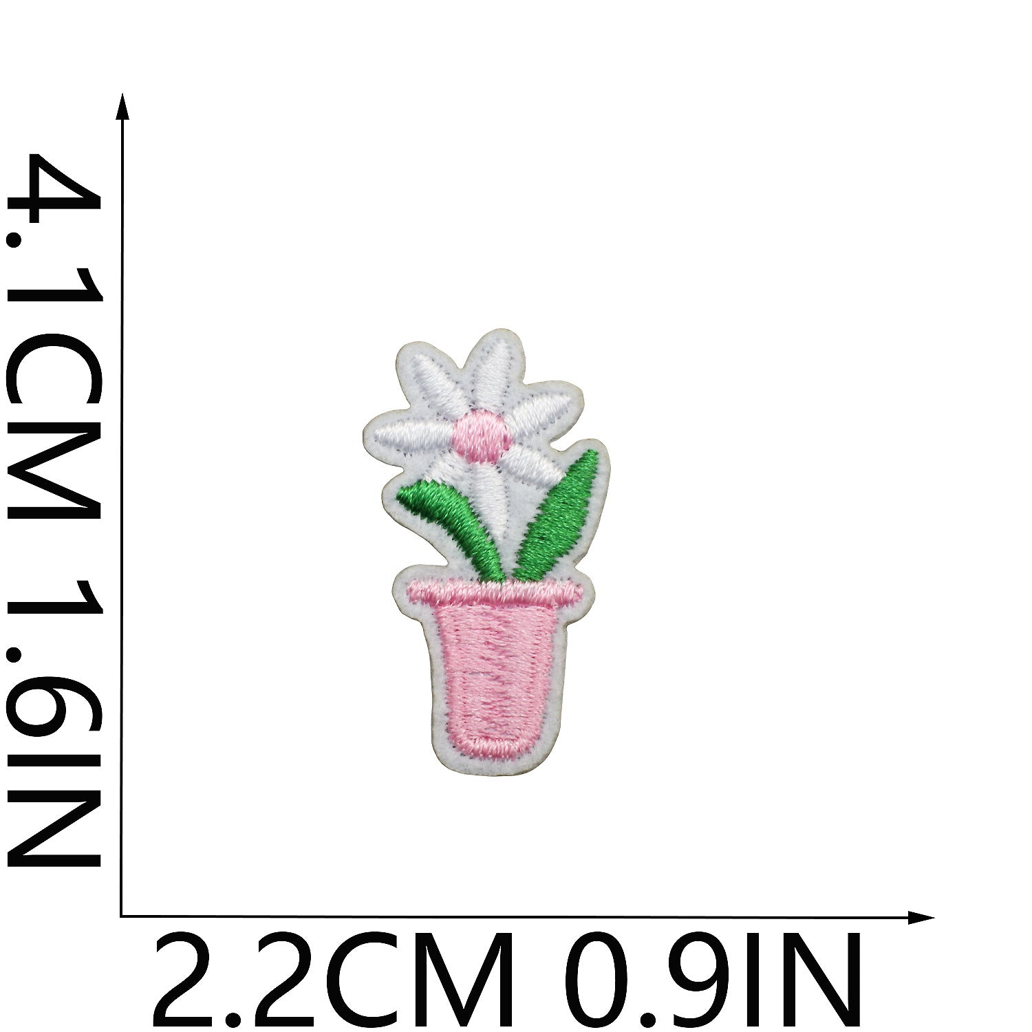 Wholesale Tulip Floral Embroidered Patch Iron On Peony Applique DIY Clothing Bag Decorative Craft Supply