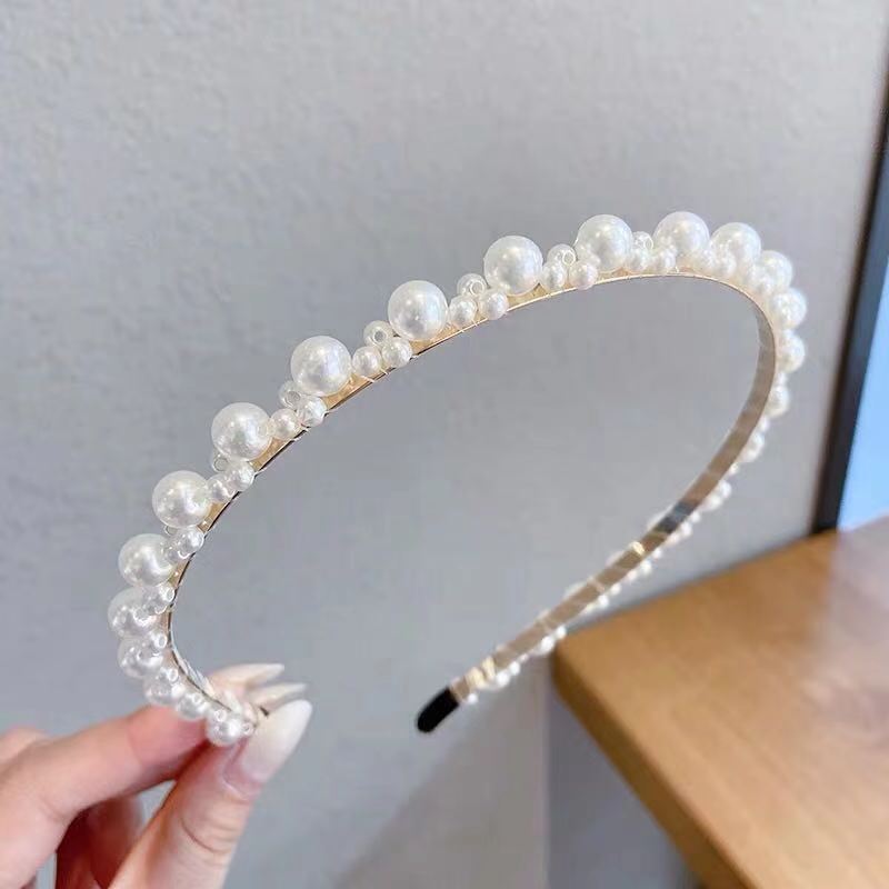 Wholesale Pearl Bow Braided Headband