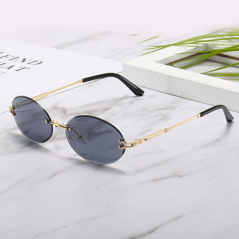 Wholesale PC Gradient Oval Sunglasses