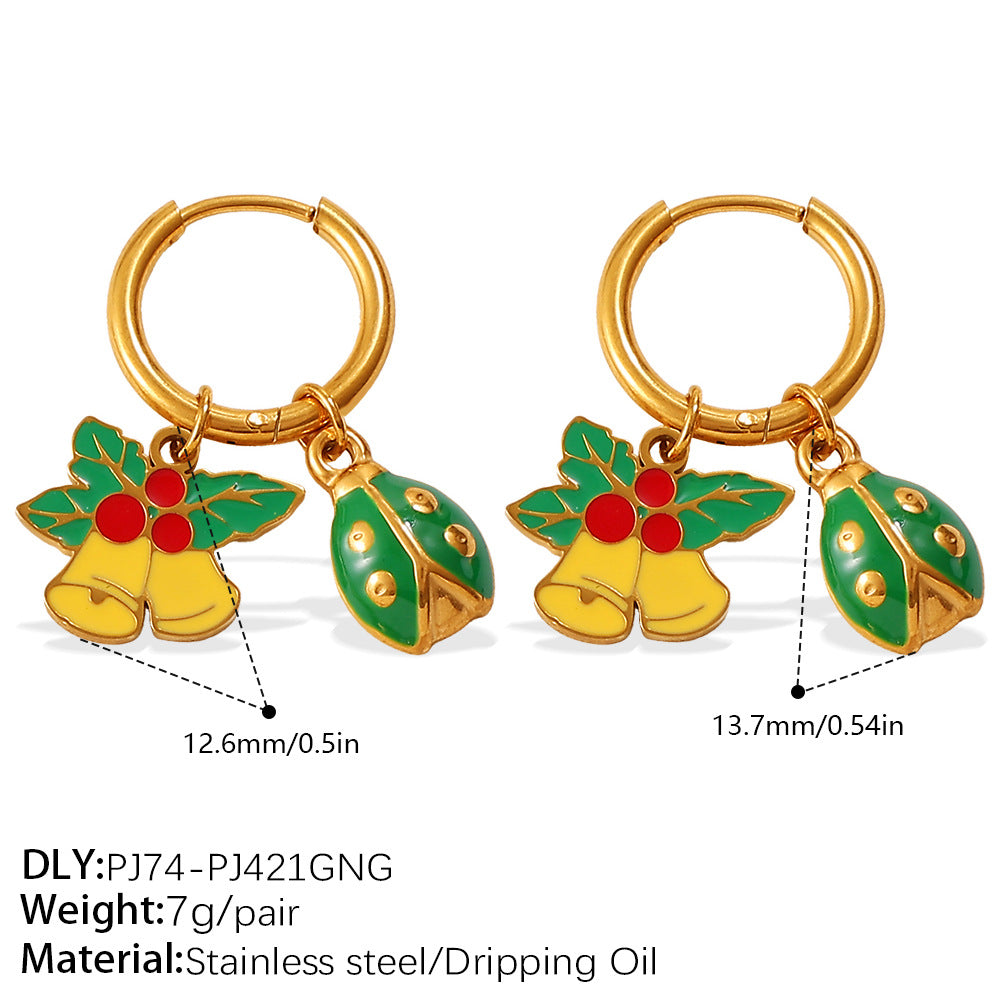 Wholesale Christmas series gingerbread  earrings