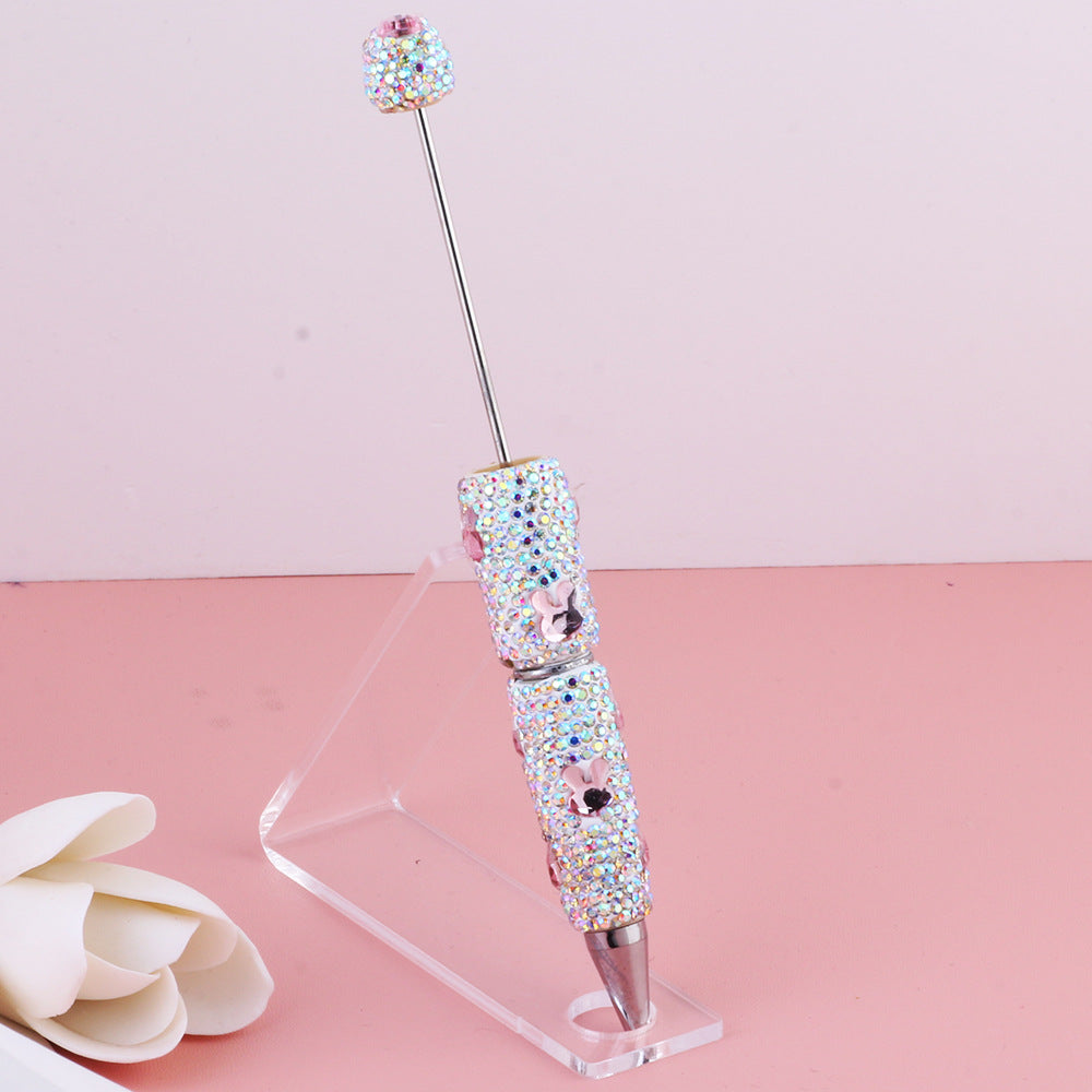 Wholesale 5pcs Colorful Cute Rabbit Zircon Clay Full Diamond DIY Bead Pen
