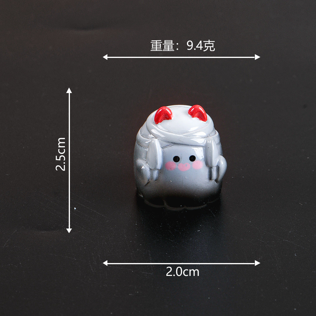 Wholesale Resin Glow-in-the-dark Ghost Figurine Cartoon  Decorative Ornament for Home Car Desk