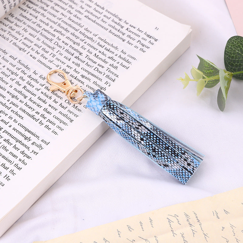 Wholesale Tassel pendant leopard print snake print fashion trend key accessories