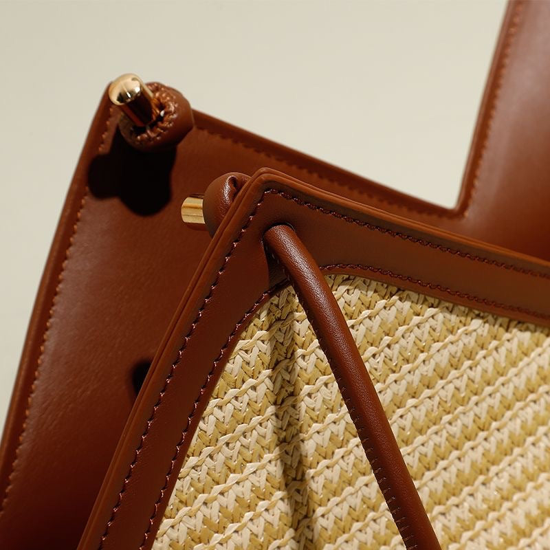 Wholesale Woven Straw Large Capacity Shoulder Bag