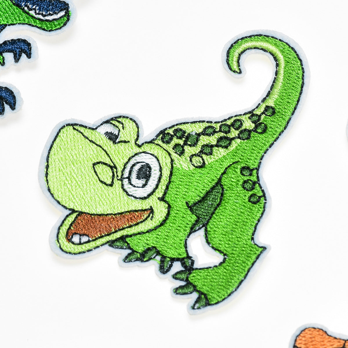 Wholesale Trendy Dinosaur Embroidered Twill Patch T Rex Sew On Applique For Clothing Towels DIY Craft Gift