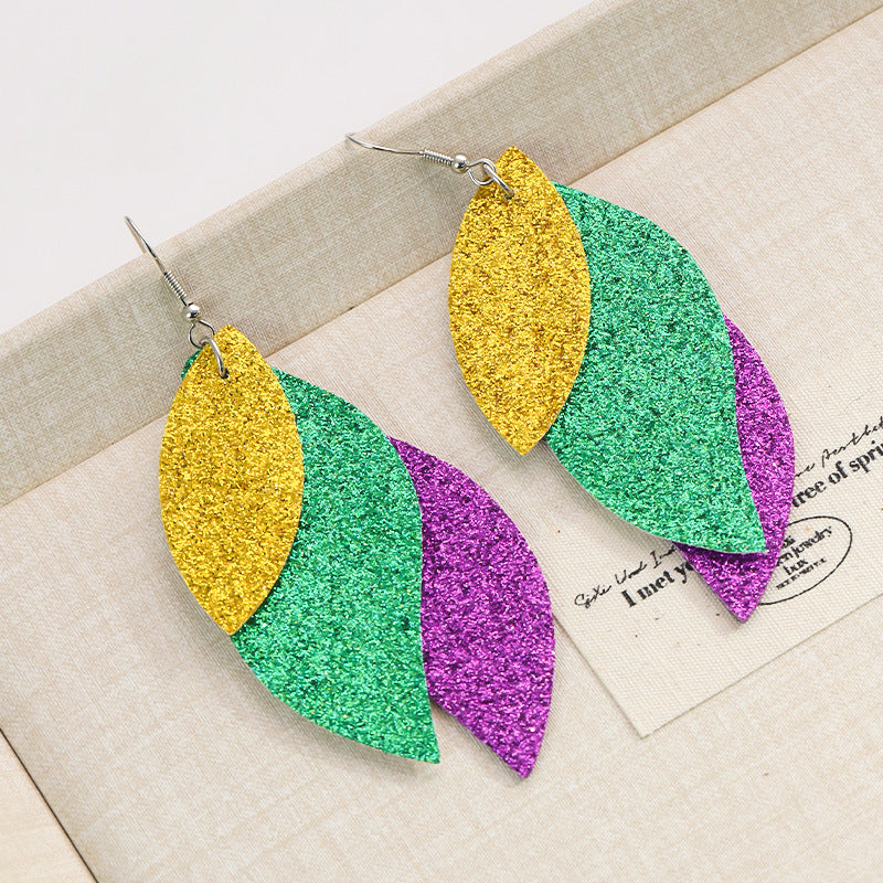 Wholesale Carnival Color Niche Design Sense Earrings for Women