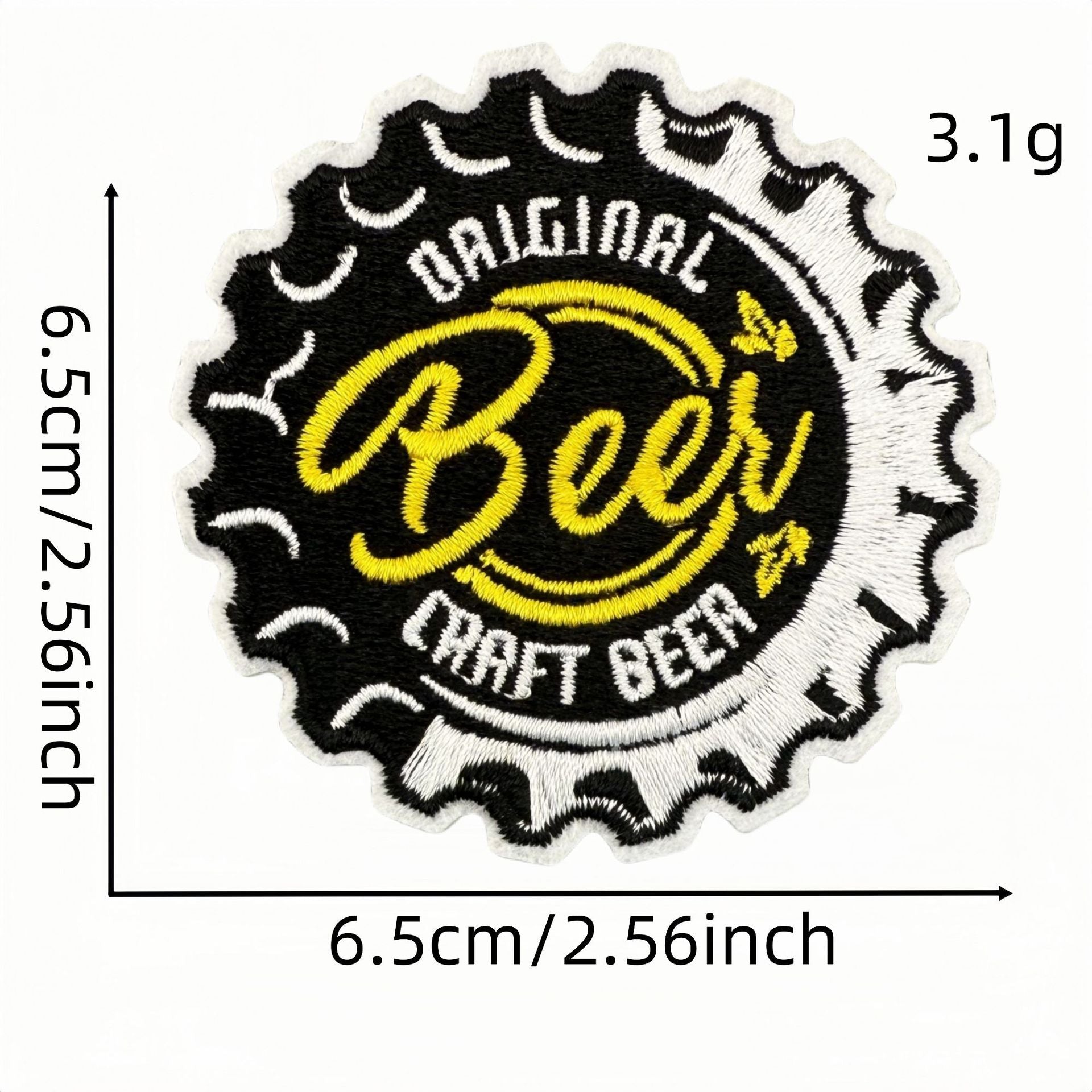 Wholesale Cartoon beer cup embroidery cloth patch embroidery iron-on patch