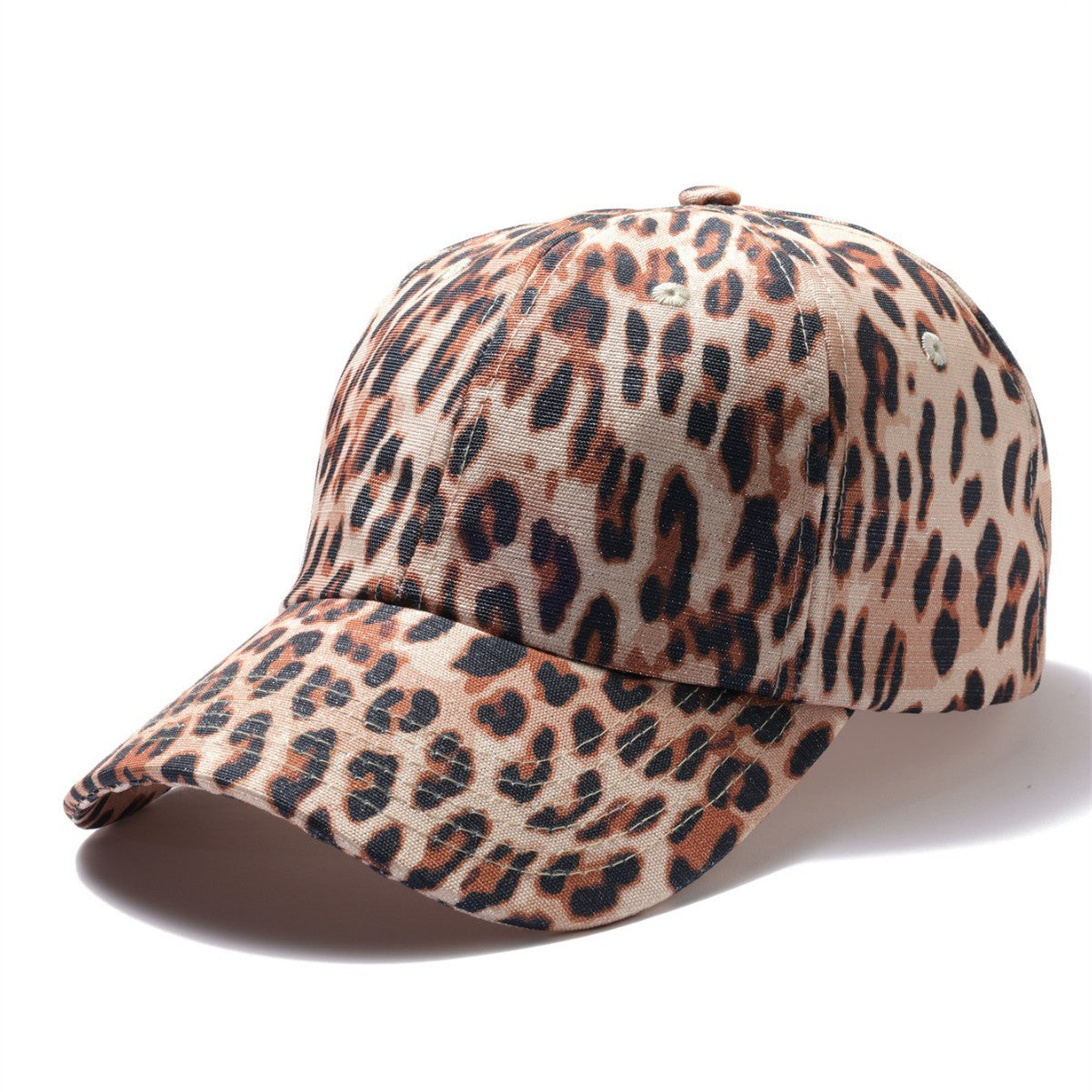 Wholesale outdoor spring and summer new leopard print baseball cap cap cap sun cap beach cap