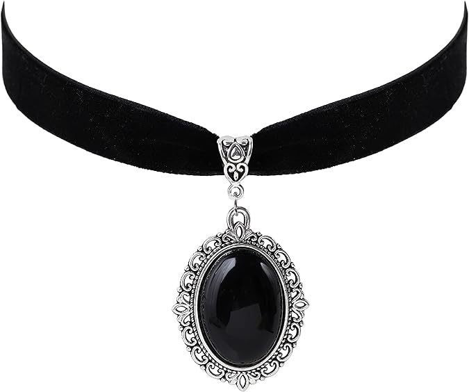 Wholesale Black velvet Gothic choker necklace