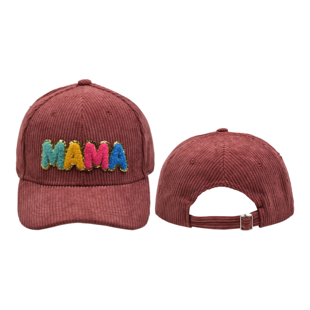 Capilla de béisbol de letras de poliéster de poliéster al por mayor