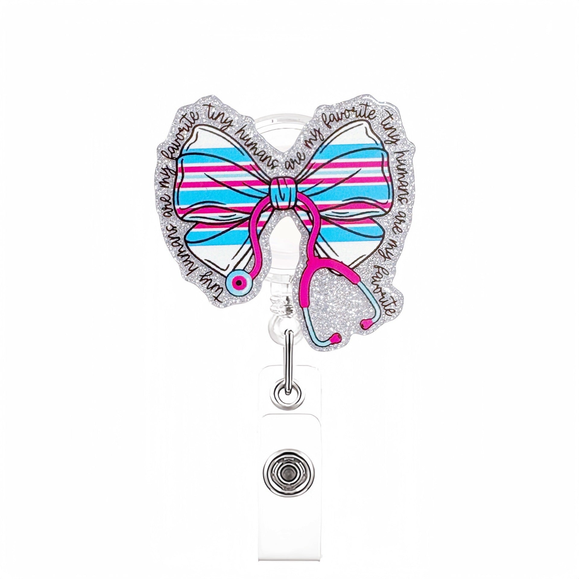 Wholesale Pink medical staff name tag  Badge Reels