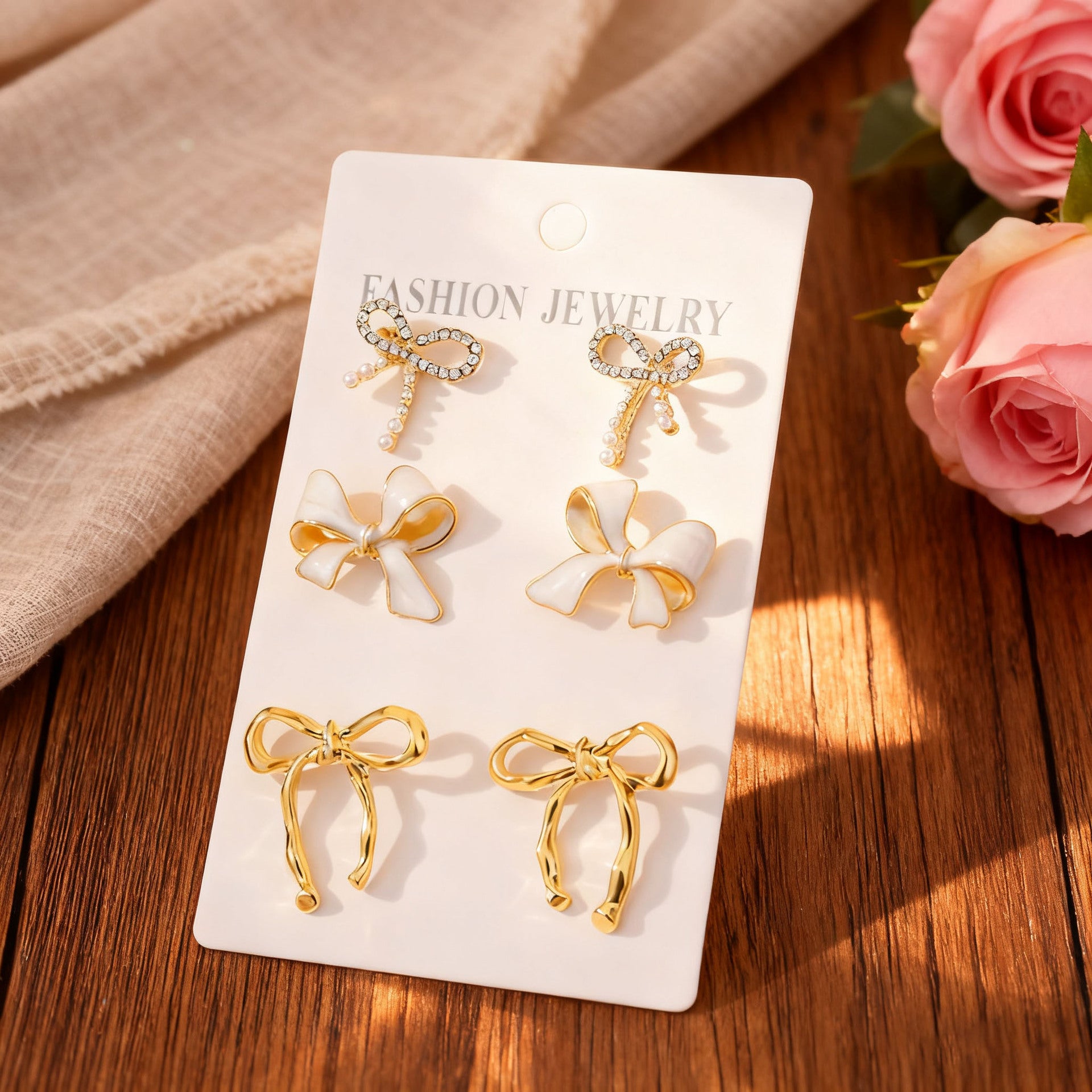 Wholesale Elegant and Unique Bow Starfish Stud Earring