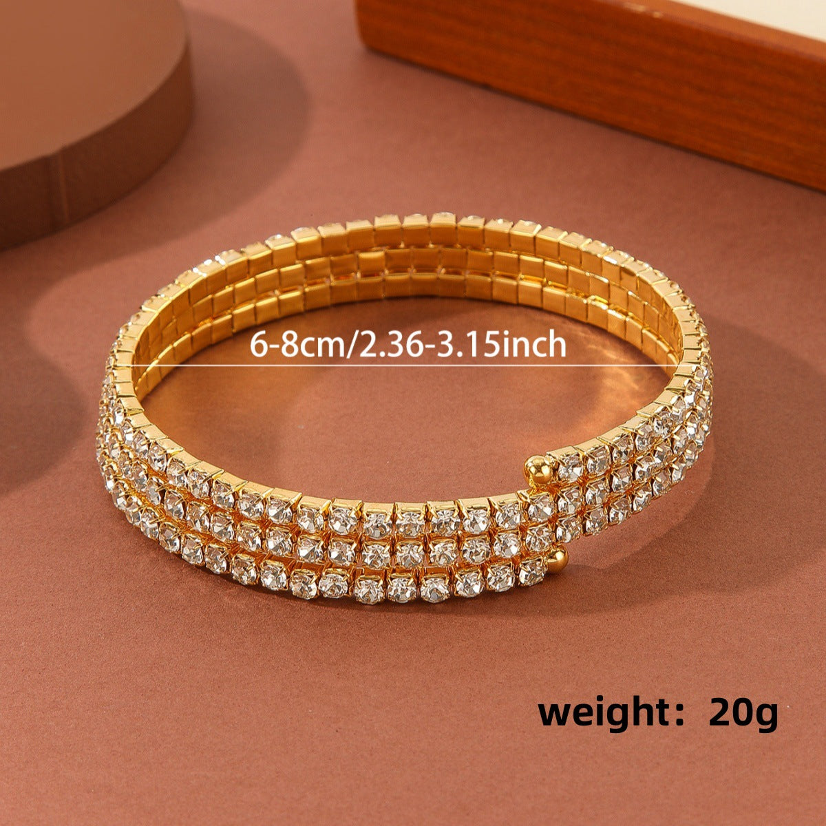 Wholesale Gold Rhinestone Multi Layer Body Chain Arm Bracelet Chic Women Party Jewelry