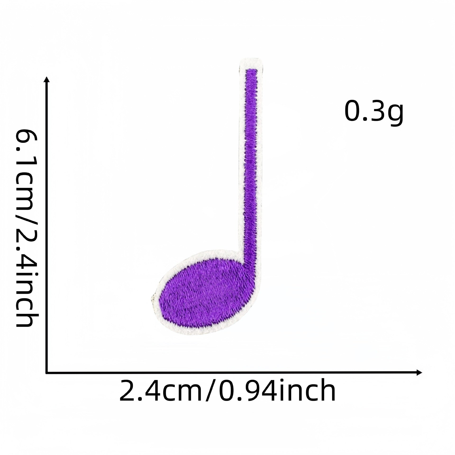 Wholesale Fashion Musical Note Iron On Cloth Patches For DIY Clothing Decoration Boutique Accessory