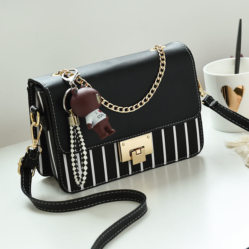 Wholesale Fashion Large Capacity Color Matching Striped Crossbody Shoulder Bag