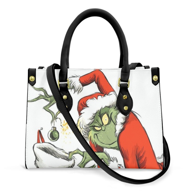 Wholesale Christmas Printed PU Single Shoulder Crossbody Bags