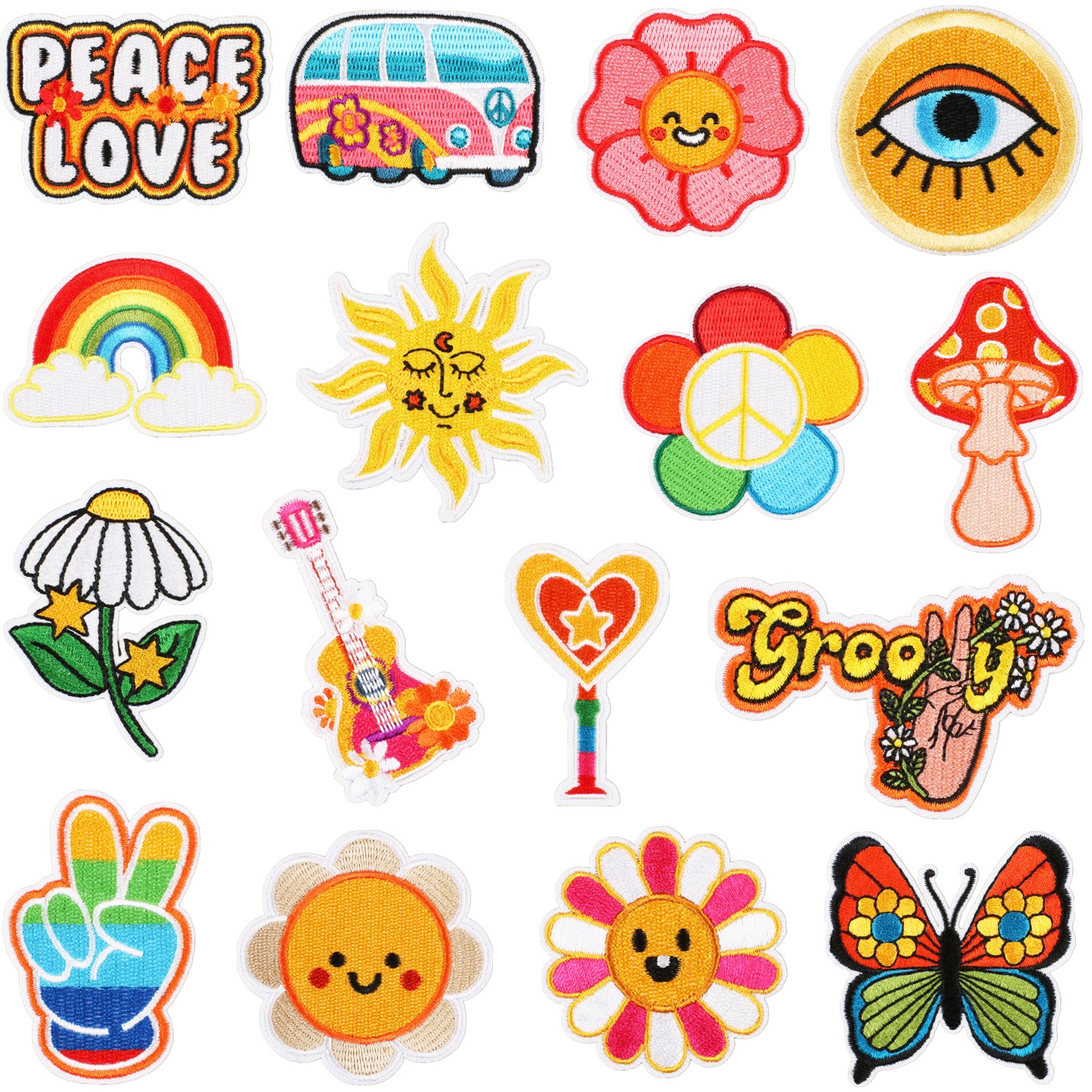 Wholesale New Summer Waves Embroidery Cloth Sticker