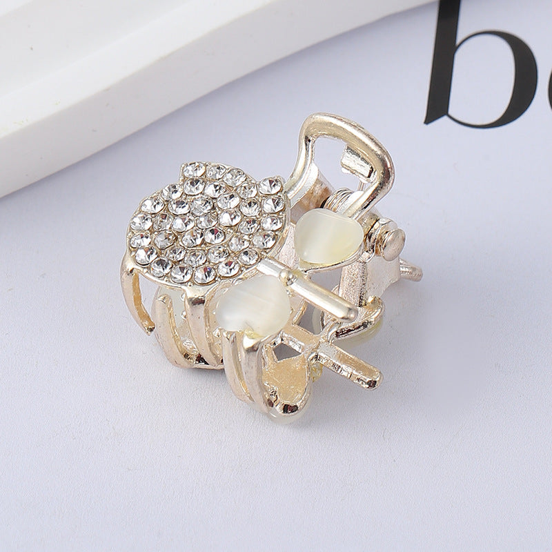 Wholesale Metal Bow Knots Pearl Diamonds Rhinestone  Hair Clips