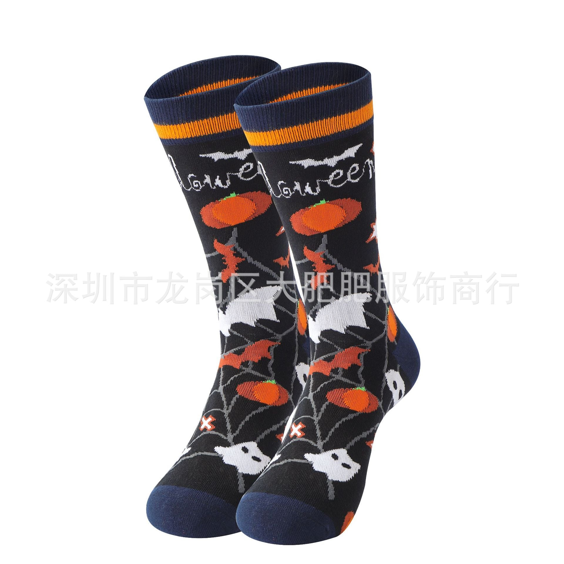 Wholesale Fall-winter Halloween Pumpkin Street Trend Oversized Socks