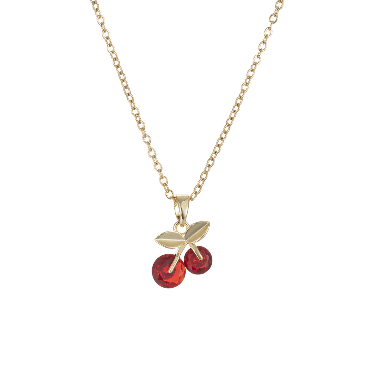 Wholesale Cherry necklace titanium steel clavicle chain