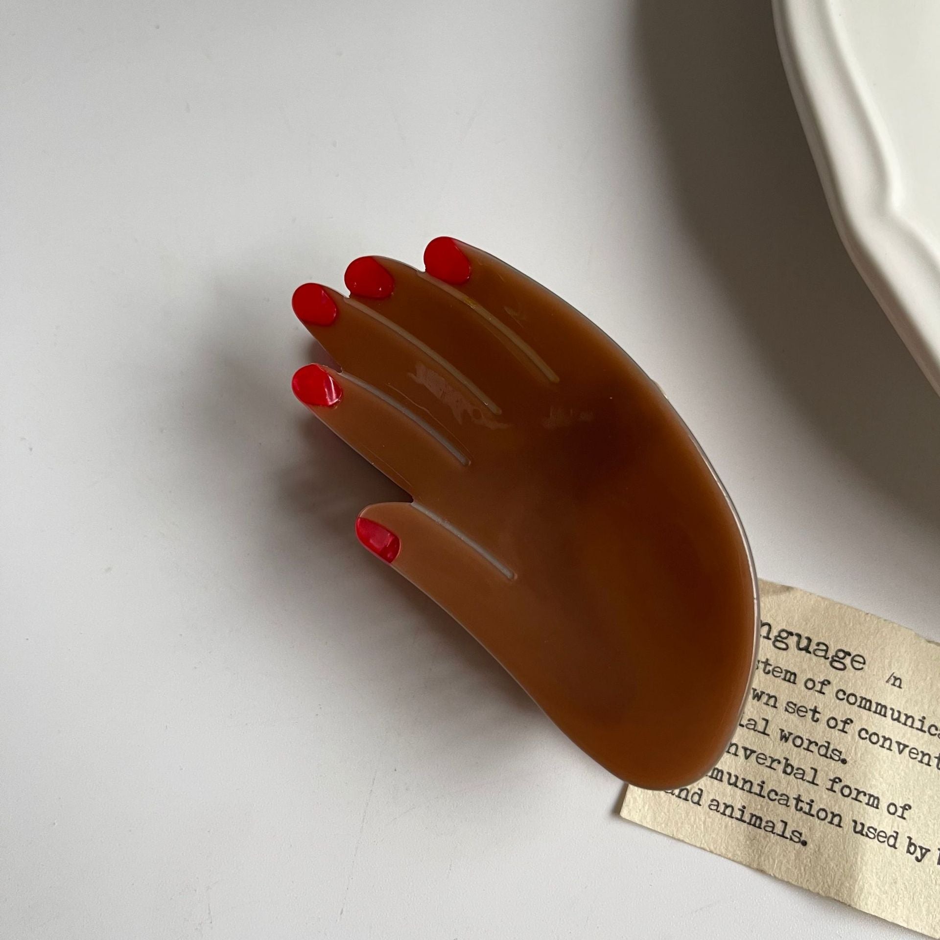 Wholesale Palm Smiley Bouquet Acetate Hairpin