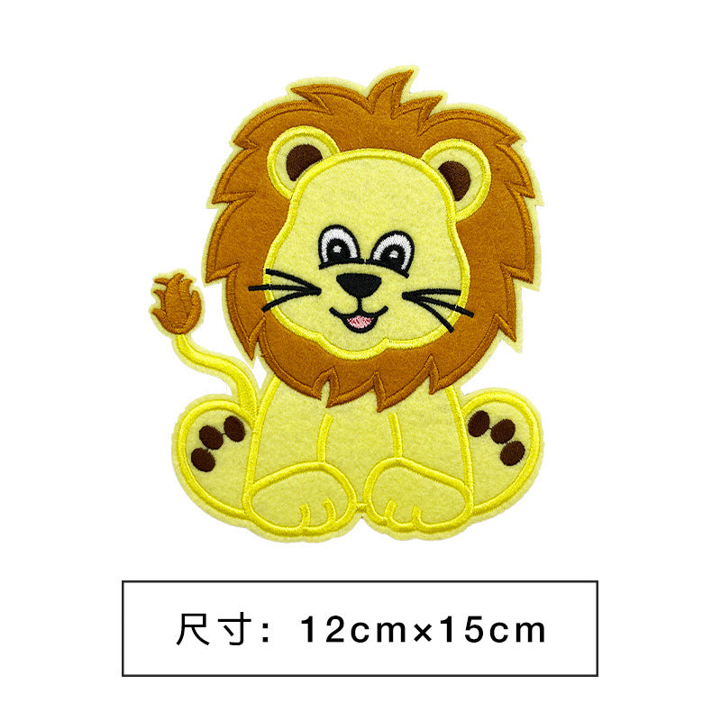 Wholesale Cartoon embroidery clothing decoration large patch cloth stickers