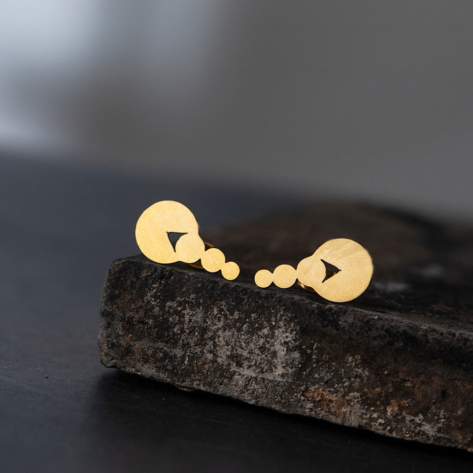 Wholesale Halloween Pumpkin Stainless Steel Earrings