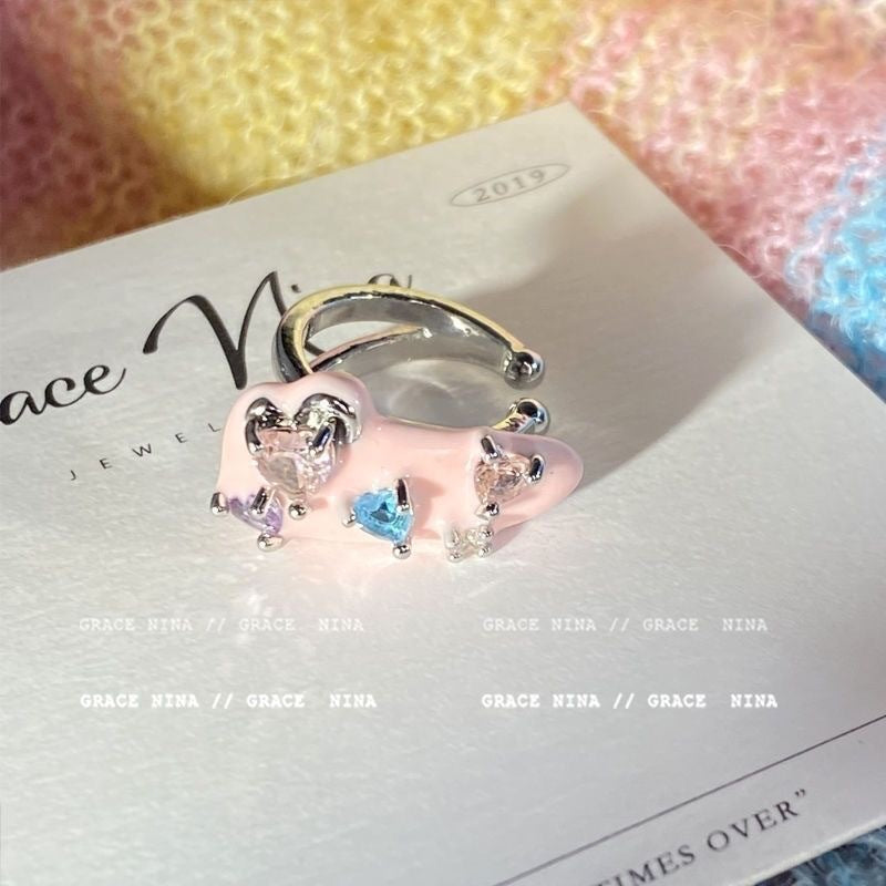 Wholesale Dopamine colorful beaded earrings