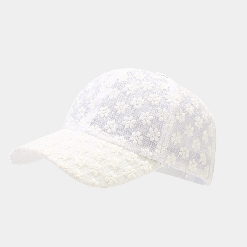 Gorra de béisbol de flores de encaje al por mayor