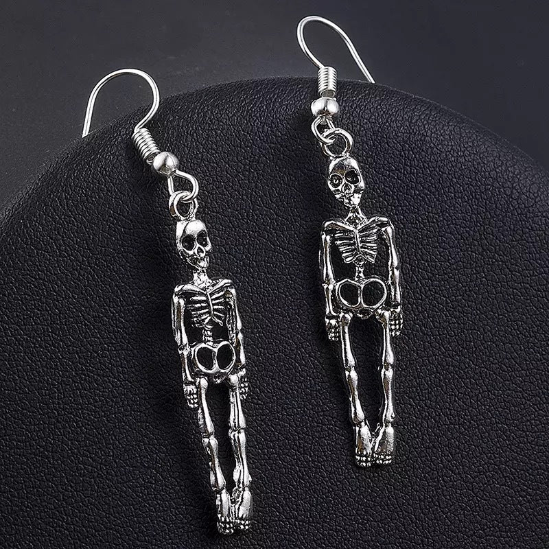 Wholesale Gothic Vintage Skeleton Pendant Earrings