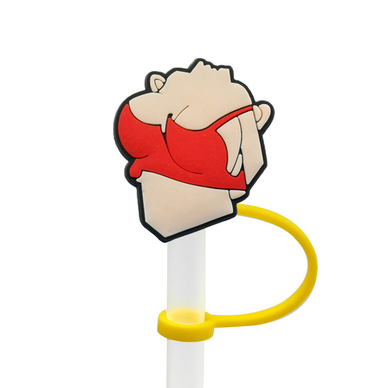 Wholesale PVC Personalized Creative Straw Tube Cap