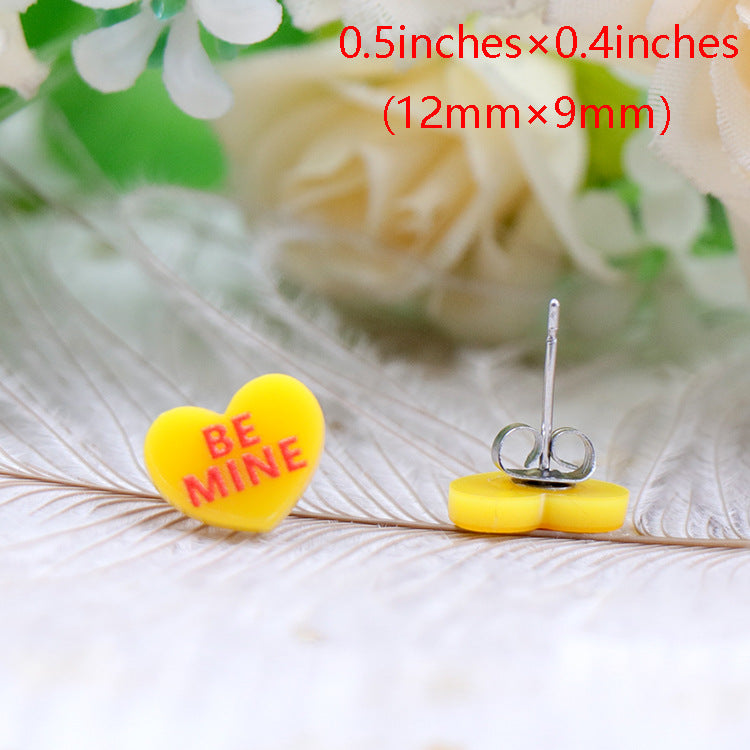 Wholesale Valentine's Day Love Acrylic Earrings