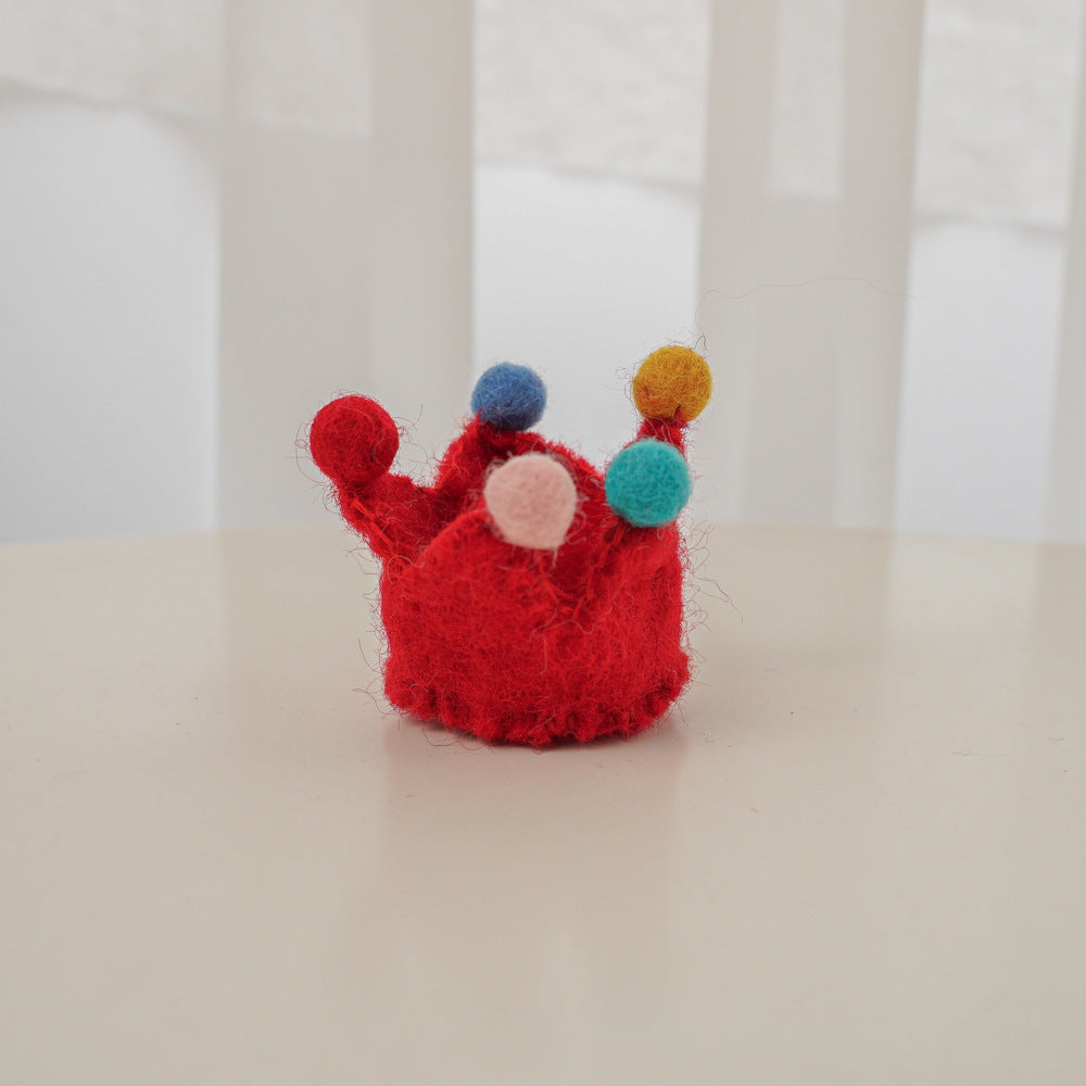 Wholesale Wool felt three-dimensional crown children's accessories