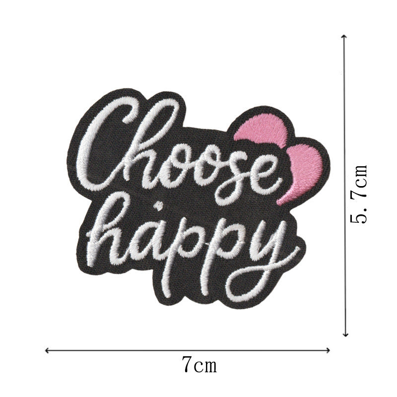 Wholesale Trendy Embroidered Patches Set Of 9 Heat Glue Backed Decorative Clothing Towel Accents For Resale