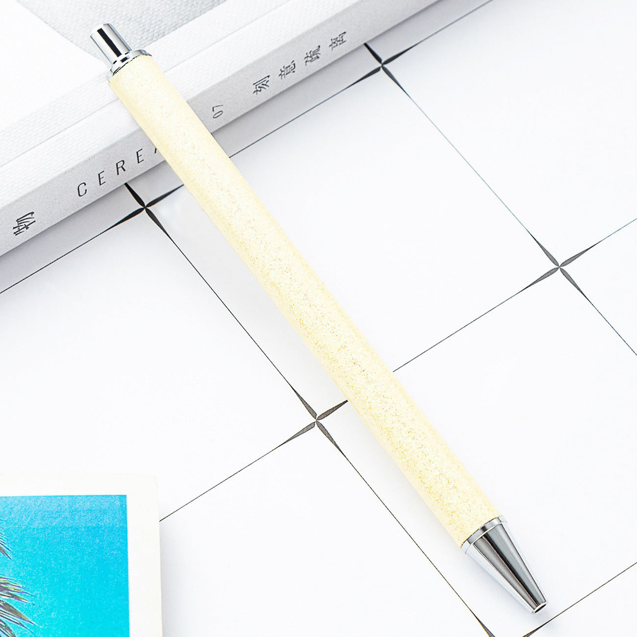 Wholesale Colorful creative foreskin glitter metal touch pen