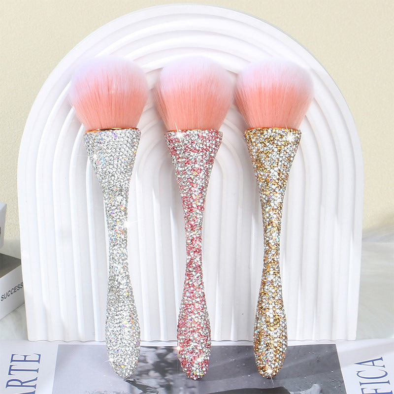 Wholesale Diamond Small Waist Loose Powder Soft Hair Makeup Brush