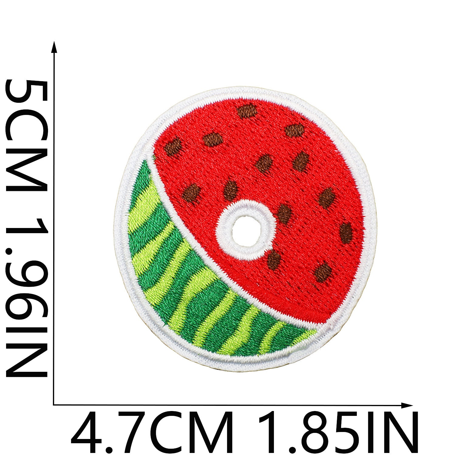 Wholesale Embroidered Watermelon Alphabet Patch Set 26 Letter Appliques For Clothing Bags And DIY Decoration