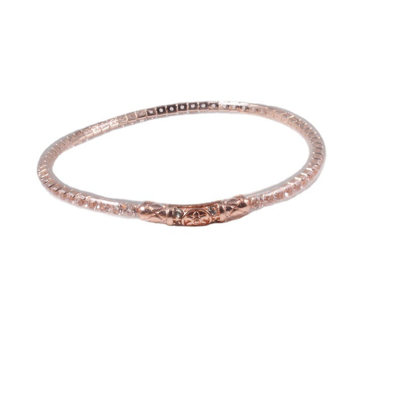 Pulsera de silicona de hexagrama de diamantes de jonces bouddhiste