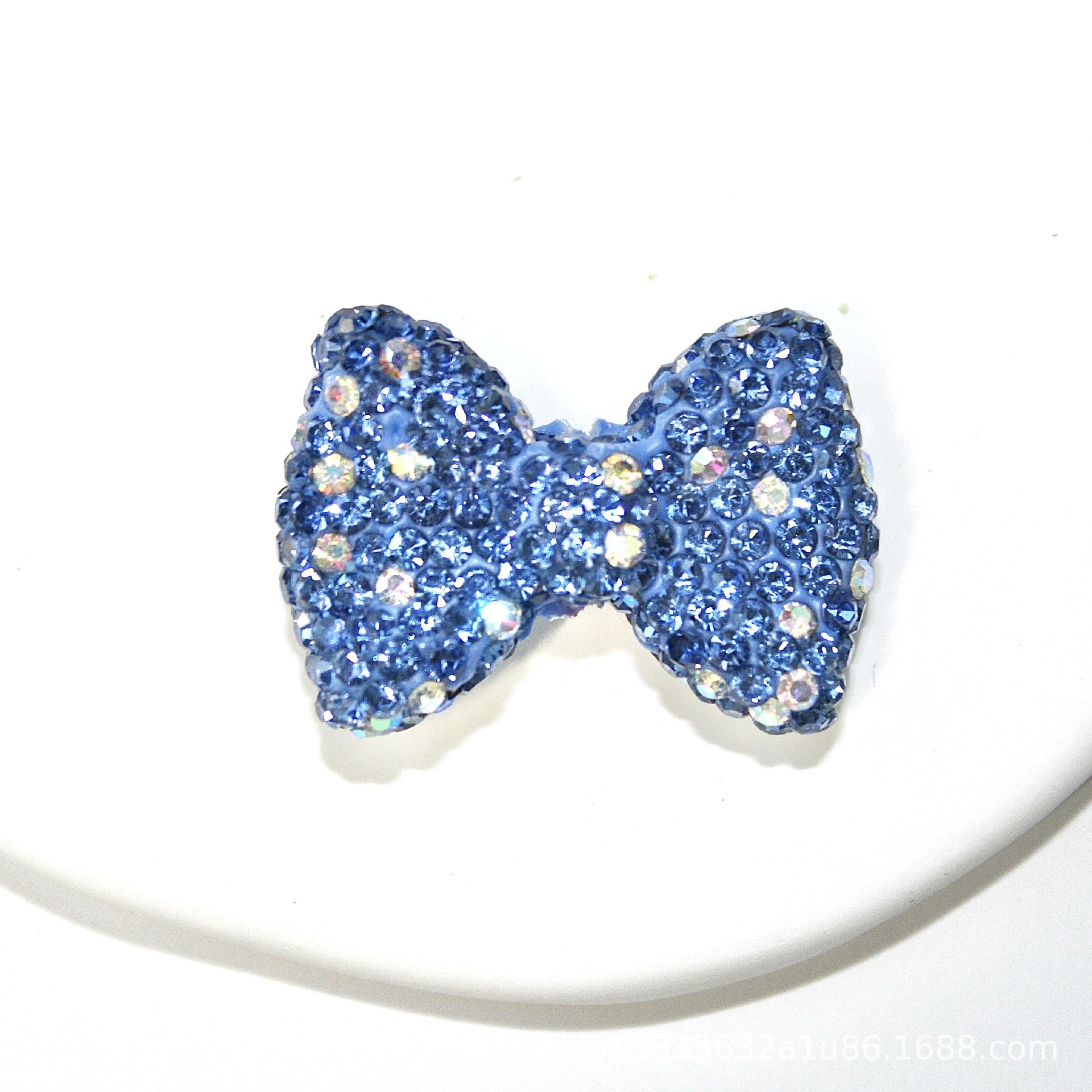 Wholesale 10pcs Two-color sparkling diamond bowknot Crystal Beads