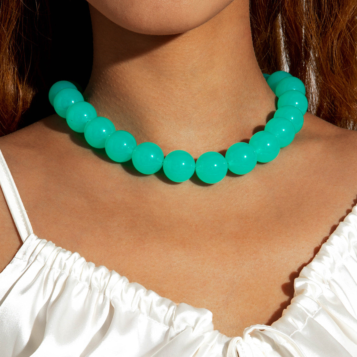 Wholesale Colorful Acrylic Beaded Necklace