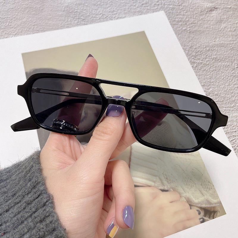 Wholesale New Flat Double Bridge PC Sunglasses