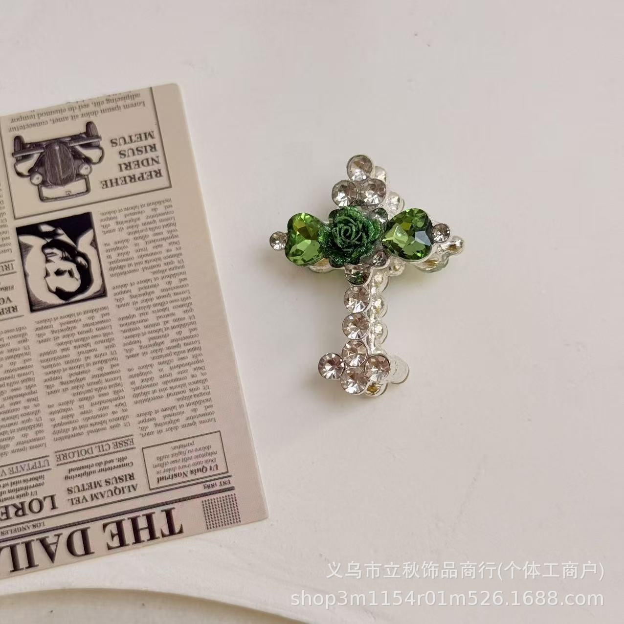 Wholesale DIY jewelry cross series designed with straight-hole beads