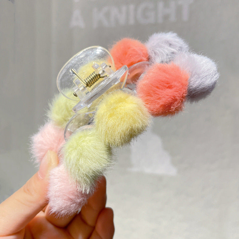 Wholesale Simple Autumn and Winter Plush Clamps