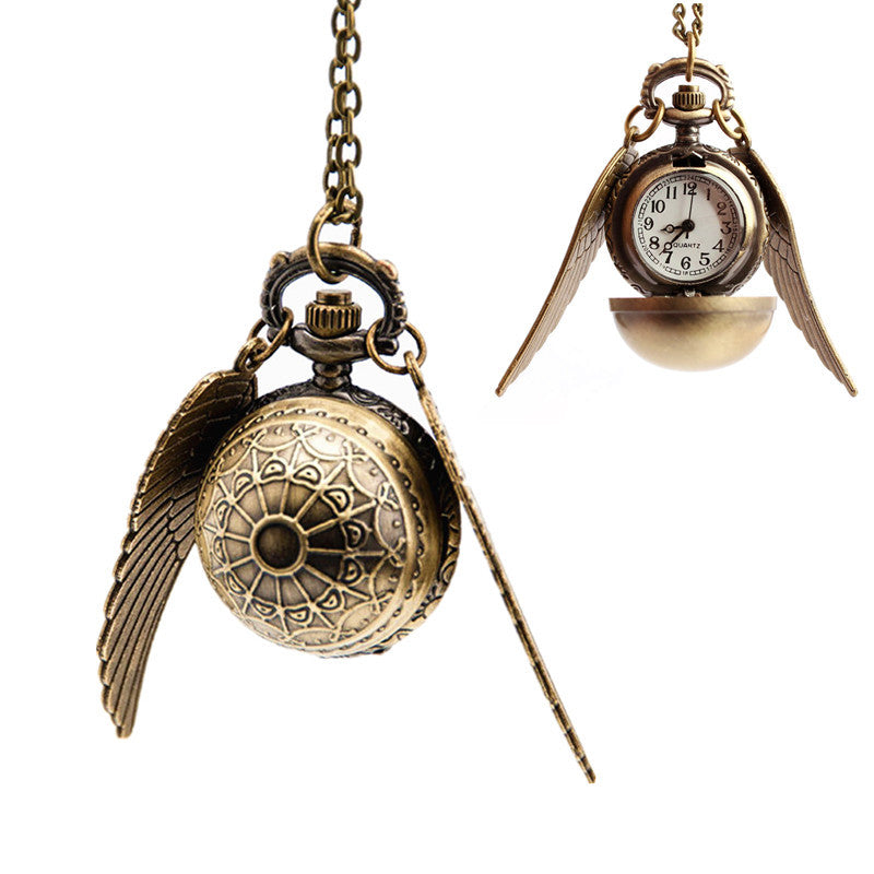 Wholesale Flip up round ball with large wings pocket watch OLY Exclusive