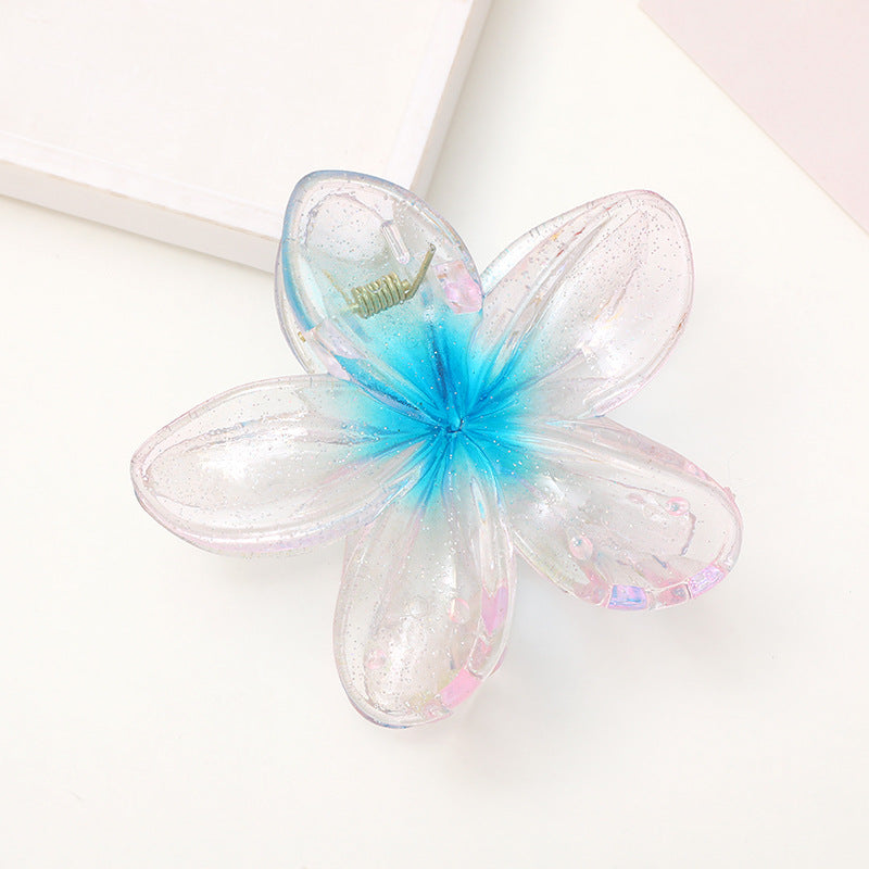 Wholesale colorful acrylic frangipani hairpins