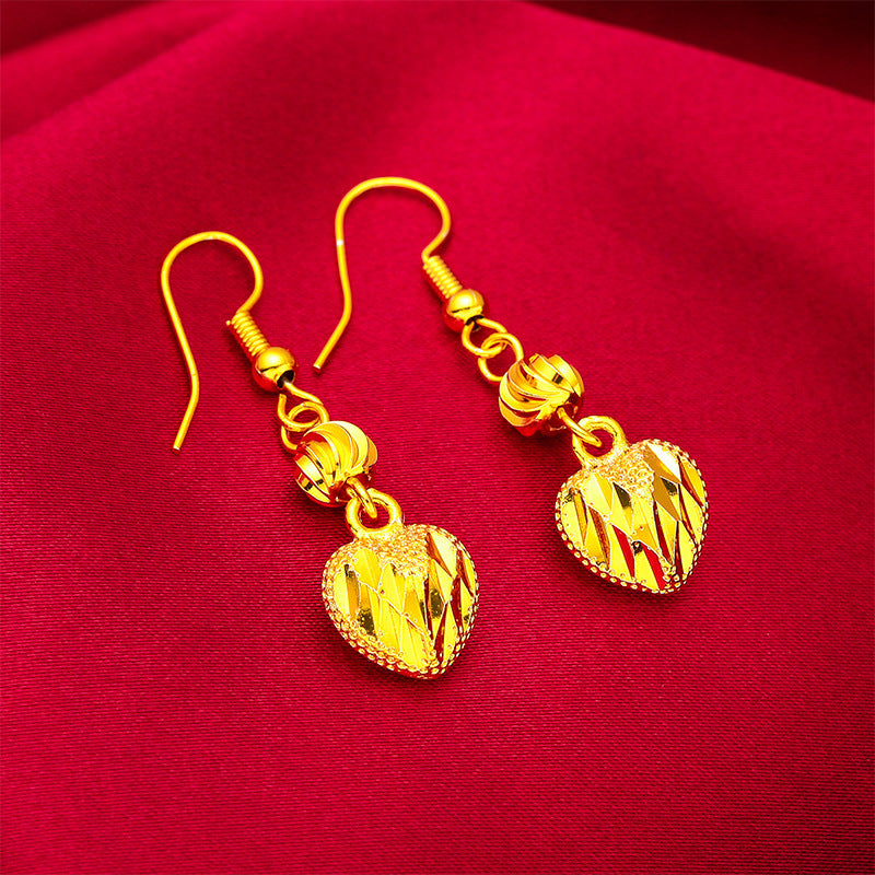 Wholesale  new ladies love earrings Vietnam sand gold women tassel earrings