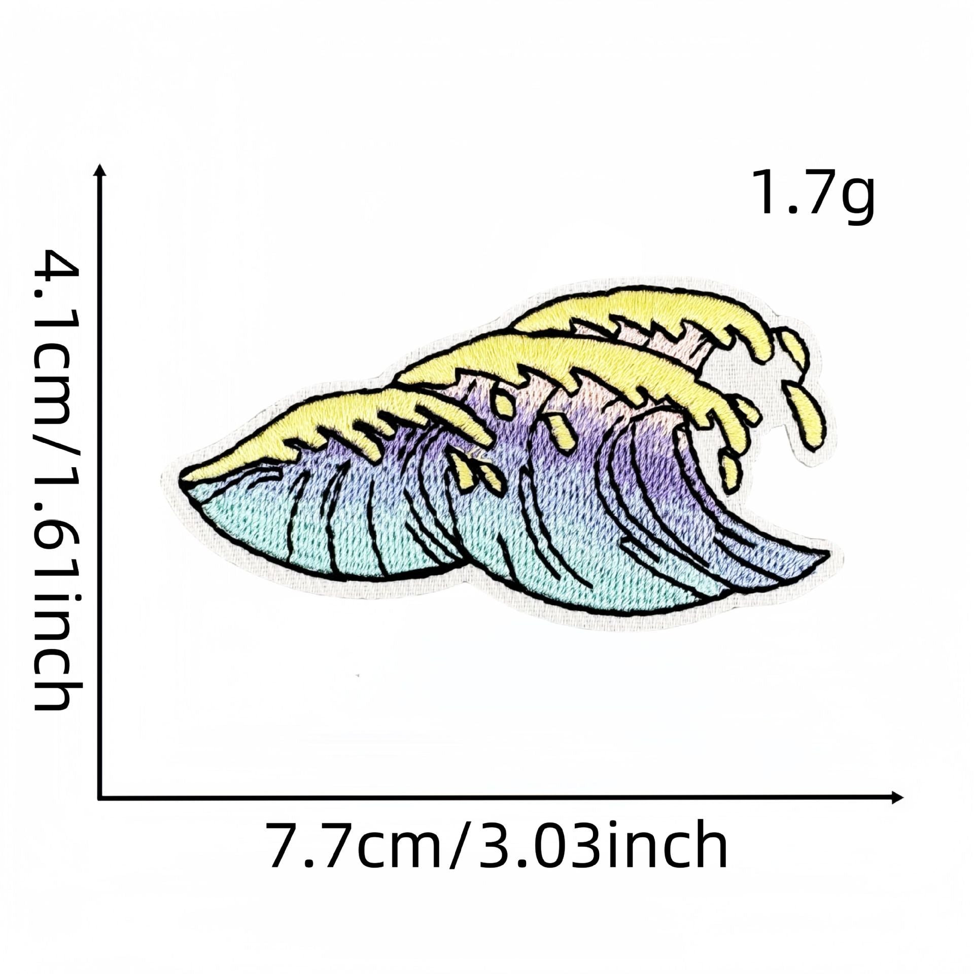 Wholesale  Cartoon Mermaid Embroidery  Summer Cloth DIY Patches