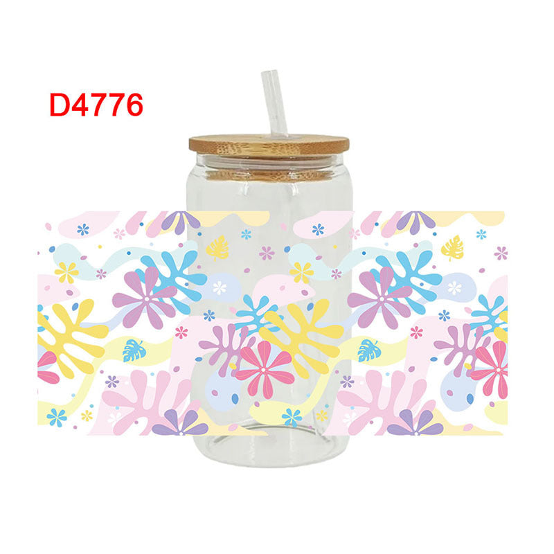 WholesaleYellow Flower Sunflower  16oz Cup UV DTF Wraps